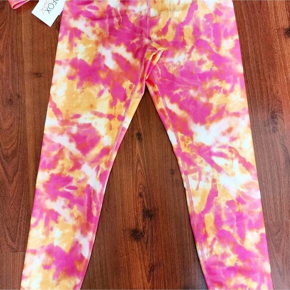 WILDFOX NWT TIE DYE ATHLETIC PINK/ORANGE SET SIZE MED - Picture 8 of 8